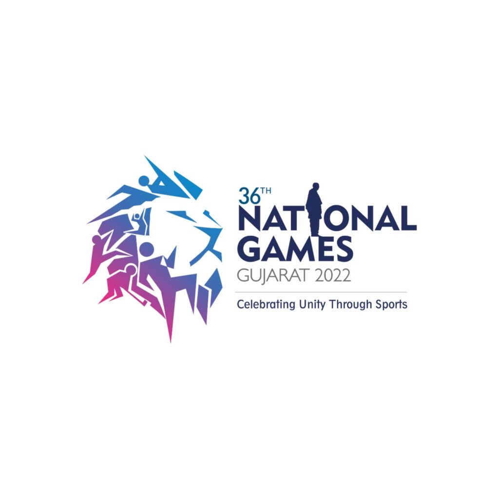 National Games Gujarat 2022 logo - Client of fotoplane social